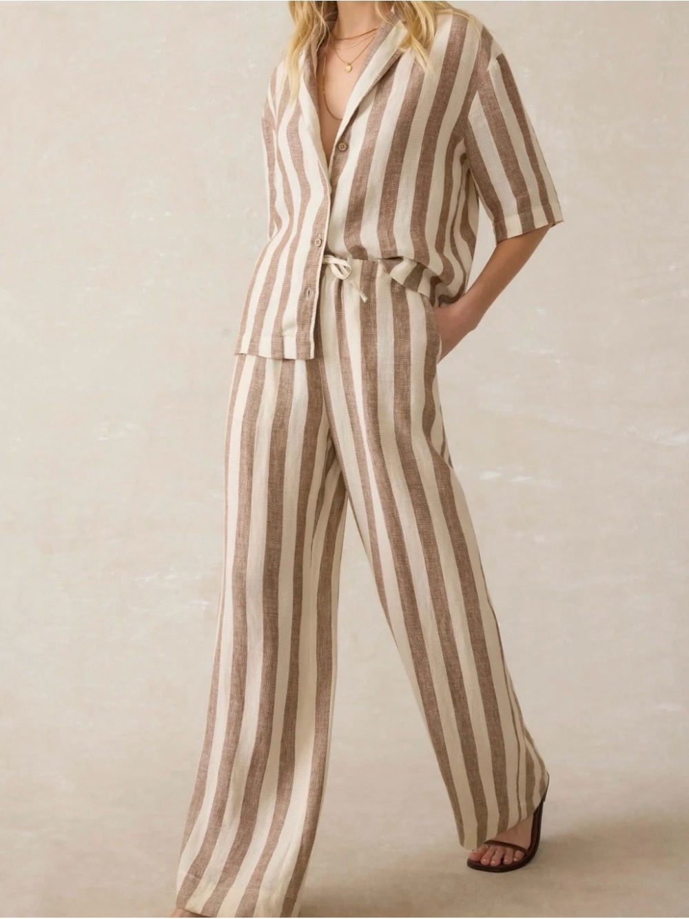 Palma Linen Drawstring Pant